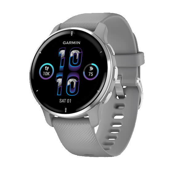 Garmin Venu 2 Plus Silver Stainless With Powder Grey Band